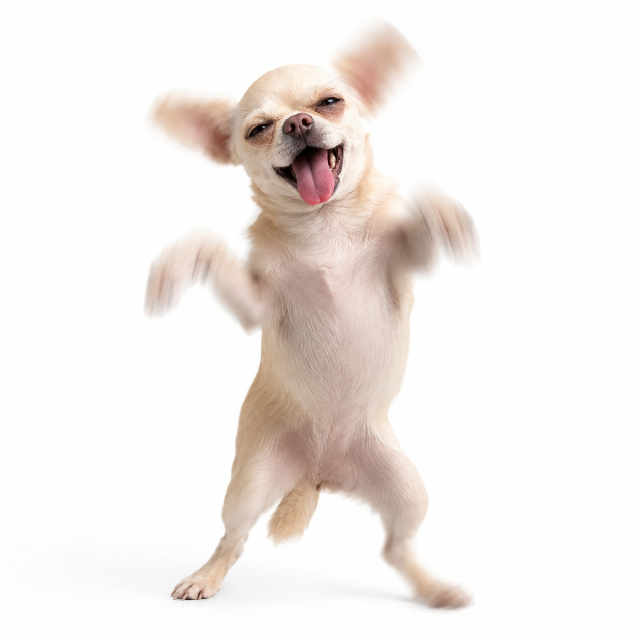 Energetic Chihuahua in motion