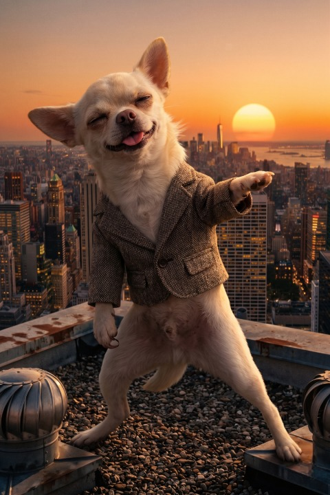 Meme 8: Rooftop Dancer